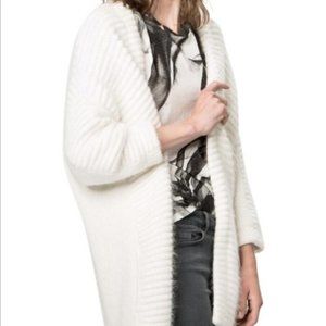 MAJE Glacier Angora Blend Cardigan Jacket Small